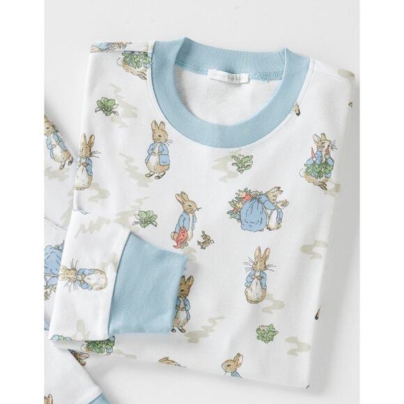 Pottery Barn Kids Peter Rabbit Adult XL Pajama Top 100% Organic Cotton Comfort - Picture 2 of 9